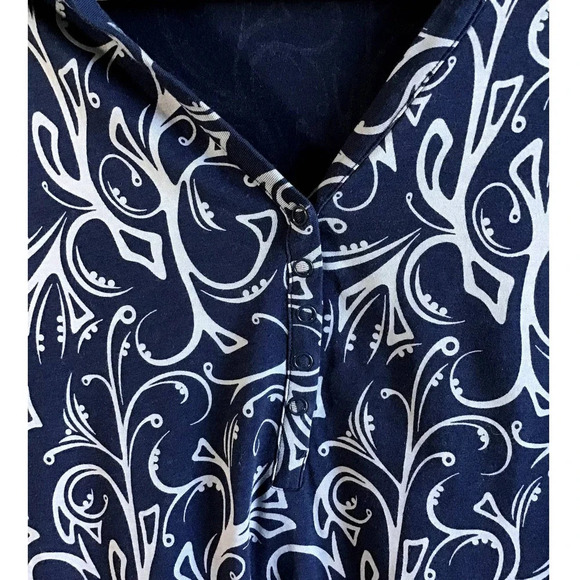 Cabela's Women's L Reg Dress Blue Knee Length Long Sleeves  with Hoodie - Picture 11 of 12